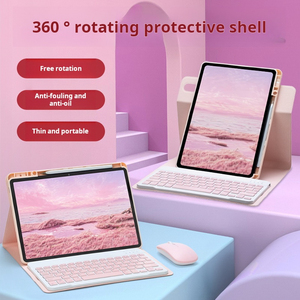 Bàn phím trường hợp đối với Xiaomi <span class=keywords><strong>Pad</strong></span> 2 SE 11 720 ° xoay Bàn phím không dây TPU trở lại trường hợp máy tính bảng Bìa trường hợp bàn phím với khe cắm bút chì - Product Image 2