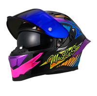 Casque MY gris mat avec visières doubles, visière extérieure plaquée, casque intégral avec visière solaire intérieure FF937
