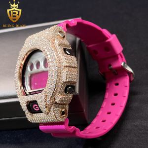 Роскошные ювелирные изделия в стиле хип-хоп со льдом Vvs Moissanite высококачественный тестер алмазов дешевые часы DW6900 для мужчин и женщин - Product Image 6