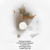 Mini bouquet de fleurs séchées naturelles pour diffuseur de parfum de voiture, clip de ventilation, parfum bio tendance et personnalisé
