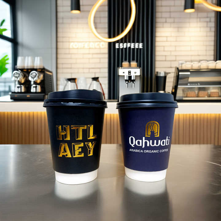 AT PACK 12oz Eco-Friendly Double Wall Kraft Paper Cups for Hot Tea and ...