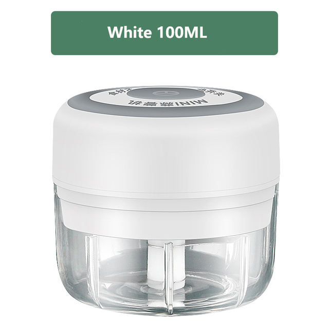เครื่องบดกระเทียมไฟฟ้า 100ML (สีขาว)