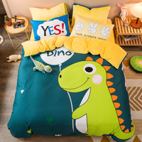 Set Seprai Desain Baru Mewah untuk Rumah, Set 4 Buah Sprei Motif Mickey Mouse 3d, Tekstil Rumah