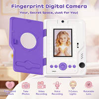 Appareil photo numérique pour enfants Inskam en gros avec protection par empreinte digitale et mot de passe KC20, album secret privé, écran IPS 4 pouces, objectif rotatif