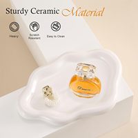 Keramik Schmuck Tablett Trinket Dish, dekorative Cloud Vanity Key Tray für Frauen, Ring Holder Dish