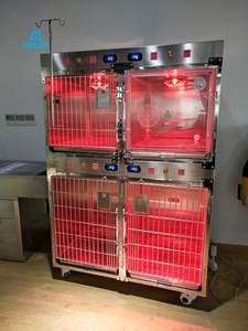 OSCAT EUR <span class=keywords><strong>PET</strong></span> Equipo profesional de alta calidad Veterinary <span class=keywords><strong>Pet</strong></span> ICU jaula animal mascota con control de temperatura y oxígeno - Product Image 2