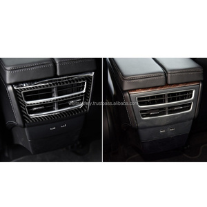 Vente directe d'usine Welta, panneau de sortie d'air arrière en fibre de carbone véritable pour la modification intérieure de la voiture, décoratif pour Tesla Model X 15-17 - Product Image 2