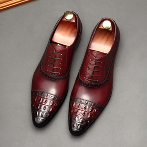 Chaussures habillées Oxford pour hommes de haute qualité, conçues par des designers, en cuir véritable - Product Image 4