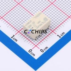 G6K-2F-TR DC12 Signal Relay Relay 12V 2 Changeover: 2C (DPDT-Changeover)::: 60V-DC/125V-AC Silver + Gold Plated - Product Image 1