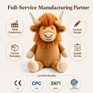 Peluche <span class=keywords><strong>de</strong></span> Toro Personalizado, Juguete <span class=keywords><strong>de</strong></span> Peluche Suave, Lindo Peluche <span class=keywords><strong>de</strong></span> Toro, Regalo para Niños, Niños Pequeños, Cumpleaños, Navidad, Decoración <span class=keywords><strong>de</strong></span> Fiestas, Venta al por Mayor - Product Image 3