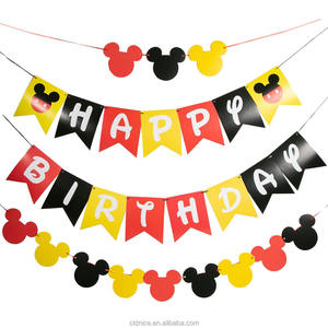 Bonitos Adornos Temáticos <span class=keywords><strong>de</strong></span> Ratón para Fiestas <span class=keywords><strong>de</strong></span> Cumpleaños Infantiles y Halloween, Decoración para Pasteles, Pancarta <span class=keywords><strong>de</strong></span> Cumpleaños, Globos <span class=keywords><strong>de</strong></span> Látex <span class=keywords><strong>de</strong></span> <span class=keywords><strong>Mickey</strong></span> y Minnie - Product Image 1