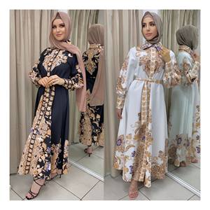 SIPO – robe imprimée à col montant pour femme, Abaya, style musulman, nouveau Design, 2023, EID dubaï - Product Image 1