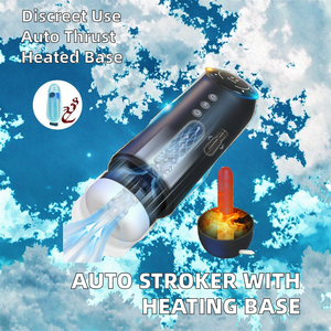 Mesin Masturbator otomatis dapat ditarik, mainan seks pria dewasa dasar pemanas TPE - Product Image 5