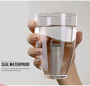 Portapillole in titanio portachiavi custodia da viaggio impermeabile per tabletas Outdoor EDC medicina di emergenza - Product Image 4