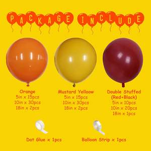 Boys Firemen Firefighter Birthday Party Decorations <b>Balloon</b> Garland Arch Kit Red Yellow Orange White Latex Party <b>Balloons</b> - Product Image 2