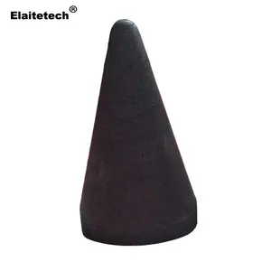 High purity carbon graphite dome cone hat & plug to control the molten aluminum flow