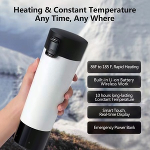 Redsalmon-taza de viaje con Control de temperatura, taza de café inteligente calentada con 10 horas de duración, mantiene el calor para leche, té y agua - Product Image 3
