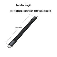 Praktisches USB-C zu USB-C Kurzkabel 1,6m USB 3.2 Gen 2*2 20Gbps Bio C-Typ Kabel Datenübertragung 100W PD Schnellladekabel