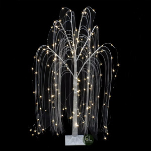 Guirlandes lumineuses LED en fil de cuivre artificiel personnalisées 600LED Alimentation CC IP44 Arbre de saule pleureur Intérieur/Extérieur Décoration de Noël Maison - Product Image 1