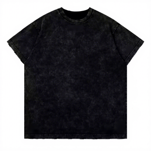 T-shirt vintage en coton délavé à col rond pour homme, 100 % coton, manches courtes, t-shirts vierges pour homme - Product Image 6