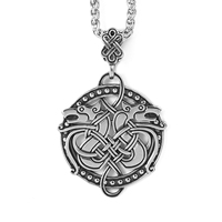 Norse Touriste Souvenir Cadeau En Acier Inoxydable Viking Collier Unisexe Porter Norse Celtic Bijoux Collier Viking Bijoux
