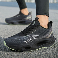 Soldes d'usine : Baskets de sport décontractées en maille respirante à lacets pour hommes et femmes, antidérapantes, légères, automne-hiver, rehaussantes