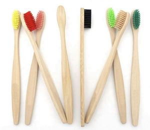 Cepillo de Dientes de Bambú 100% Orgánico para Hoteles, Ecológico, con Empaque Personalizado, Cepillo de Limpieza Manual de Plástico, Carbón Natural - Product Image 1