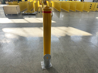 Poteau de signalisation australien pour extérieur, borne de stationnement en acier métallique, verrouillable à clé, amovible, encastrable avec manchon pré-percé