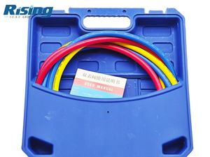 Manomètre numérique portable pour réfrigérant HY-8A04, ensemble en métal et caoutchouc, pour usage domestique, climatisation, connexion de valve à trois voies - Product Image 3