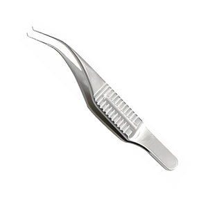 Pinces chirurgicales ophtalmiques en acier inoxydable, manuelles, argentées, classe I, pour la pose de sutures - Vente en gros - Product Image 4