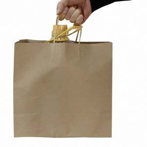 Bolsas de Papel Negras Personalizadas de Alta Calidad para Comida para Llevar, Bolsas de Embalaje para Regalos y Postres - Product Image 2