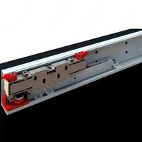 Sistema de Puerta Corredera Invisible de Madera Sólida, Moderno y Popular, Puerta Oculta Impermeable para Interiores, Uso en Hoteles, Aislamiento Acústico