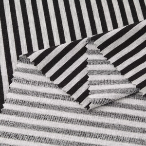 उच्च गुणवत्ता वाले स्ट्रिप रेयन पॉलिएस्टर स्पैन्डेक्स बुना थर्मल स्टोरेज इन्सुलेशन टेरी फ्लेक्स कपड़े लड़कों के लिए पर्यावरण के अनुकूल सादा - Product Image 4