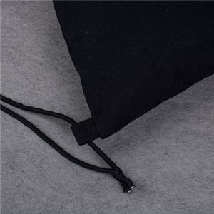 Wholesale Custom Logo Reusable Jewelry Packaging <b>Large</b> Black Muslin Calico Dust Canvas Cotton <b>Drawstring</b> Pouch <b>Bag</b> for Candle - Product Image 3