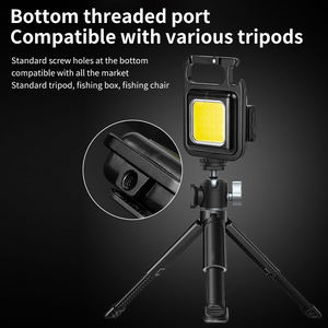 Superheldere IP54 waterdichte ABS mini draagbare platte zaklamp magnetische oplaadbare sleutelhangerlamp led-zaklamp flesopener - Product Image 4