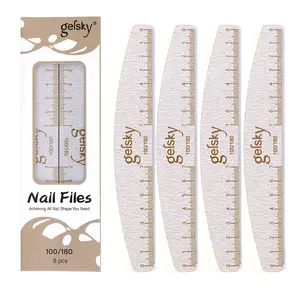 Gelsky - Conjunto de arquivo de unhas Gelsky Emery Paper, 8 peças, kit profissional de arquivo de unhas com alta resistência à abrasão, ferramenta para manicure