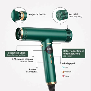 Hair Dryer Ac Motor 1800W With Coolshot Button And Lcd Display For Home Use - Product Image 1