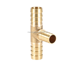 133 <span class=keywords><strong>Brass</strong></span> hose barb TEE phù hợp 1/8 1/4 5/16 3/8 1/2 5/8 3/4 giảm t Hose Tail thép gai TEE phù hợp nối nước không khí nhiên liệu - Product Image 3