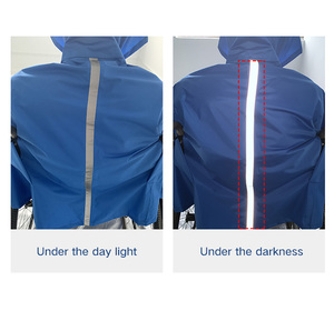 Premium 240T Pongee Thickened <strong>Wheelchair</strong> Raincoat PVC Coated Waterproof <strong>Poncho</strong> with Reflective Strips for Disabled - Product Image 4