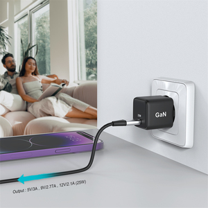 Cargador Original PD de 25 W, Tipo C, Enchufe EU/KR/UK, Cargador <span class=keywords><strong>GaN</strong></span> Superrápido para Samsung Galaxy S21/S21 Plus TA800 - Product Image 1