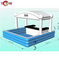 Piscine gonflable aquatique de nouvelle conception 2024, tentes gonflables avec piscine pour enfants pour les fêtes dans la cour