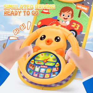 Juguete de Volante Eléctrico para Bebés, Juguete Musical para Colgar en el Coche, Juguete de Conducción para Bebés, Juguete de Volante de Dibujos Animados con Música - Product Image 2