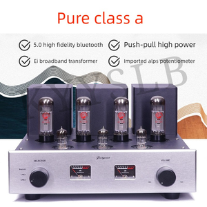 Amplificateur Bluetooth KYYSLB Fever Home Audio Sound Grade HIFI Pure Class a Push and Bare Machine <span class=keywords><strong>EL34</strong></span> Tube Power Amplifiers - Product Image 5