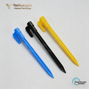 Piquet de tente en plastique jaune de 13 pouces de longueur pour le camping en plein air, utilisation toutes saisons - Product Image 4