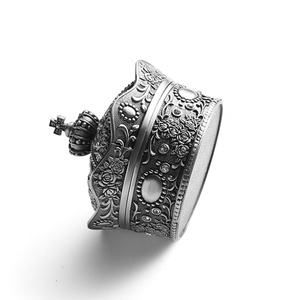 High Grade Flower <b>Wedding</b> <b>Gift</b> <b>Box</b> Vintage Exquisite Jewelry <b>Box</b> Metal <b>Box</b> Jewelry Case - Product Image 5