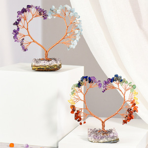 Honor của pha lê thạch anh tím tự nhiên cụm cơ sở đồ trang trí mô hình kỹ thuật thô cho văn phòng nhà bàn trang trí cây pha lê - Product Image 2