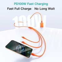 SAMZHE Cable USB Tipo-C a Tipo-C/L de 1.5m, 100W, 5A, Carga Rápida, Cable Trenzado para iPhone 14 13 12 11 iPad, Uso en Auto