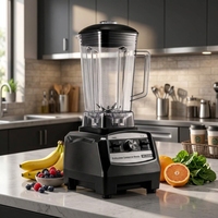 Blender commercial haute vitesse 2L 1400W, blender professionnel robuste pour smoothies et glace pilée