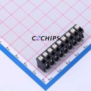 JL212R-SMT-50009BP1 Spring Terminal Block SMD,P=5mm Connector ( Construction: 1x9P )( Pitch: 5mm )( Color: Black ) - Product Image 1