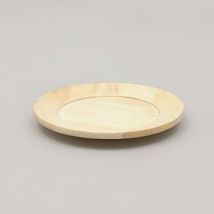 Assiette de présentation en bois naturel de 13 pouces, ronde, pour la décoration de table - Product Image 3